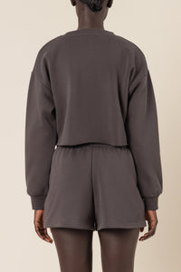 Nude Lucy carter classic crop sweat coal sweats