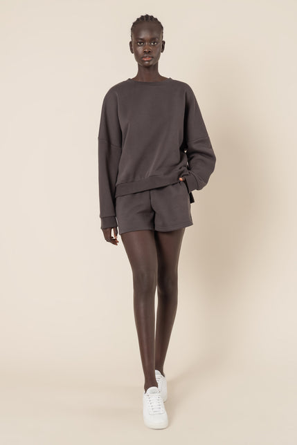 CARTER CLASSIC OVERSIZED SWEAT-Coal