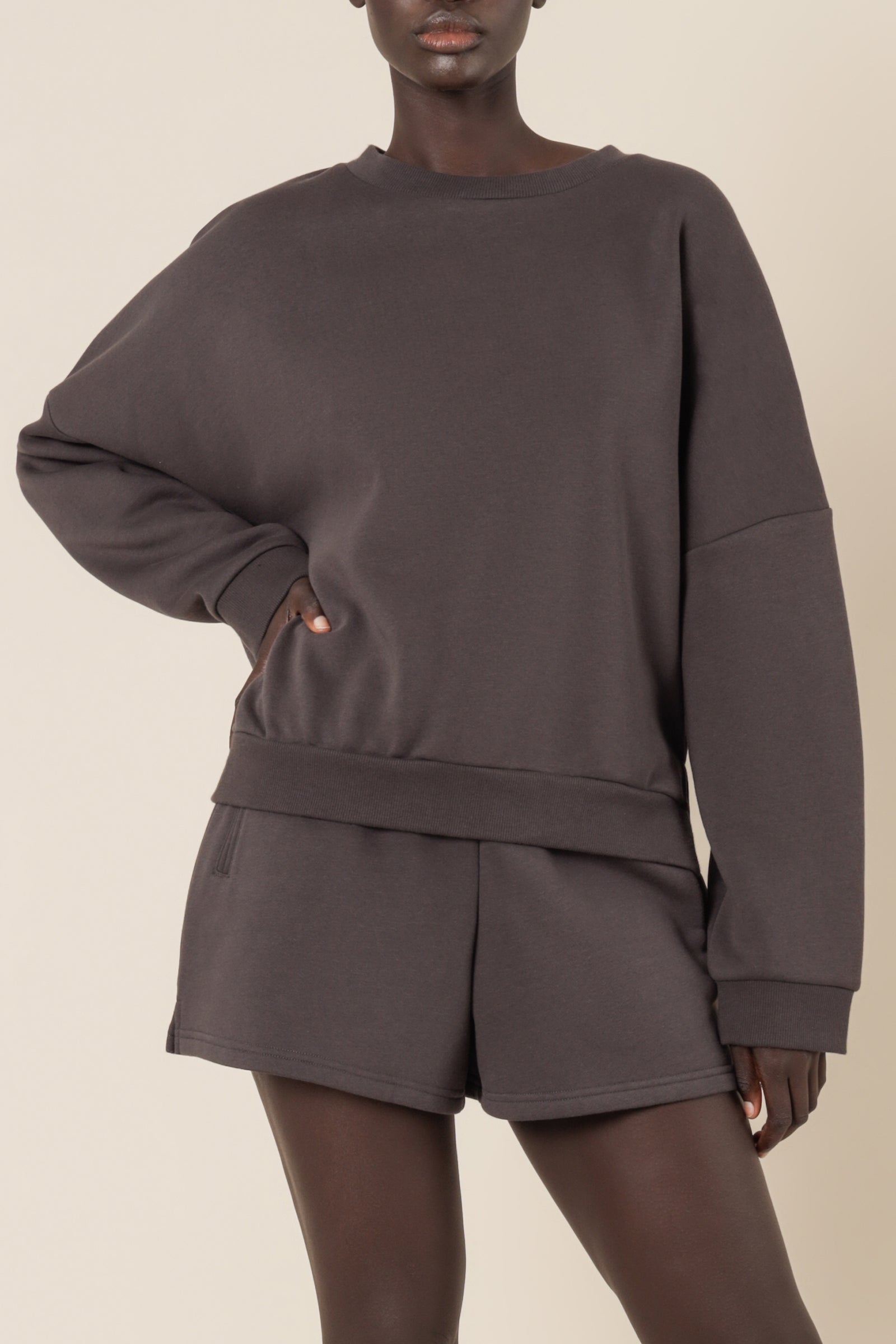 Nude Lucy Carter Classic Oversized Sweat Coal Sweats 