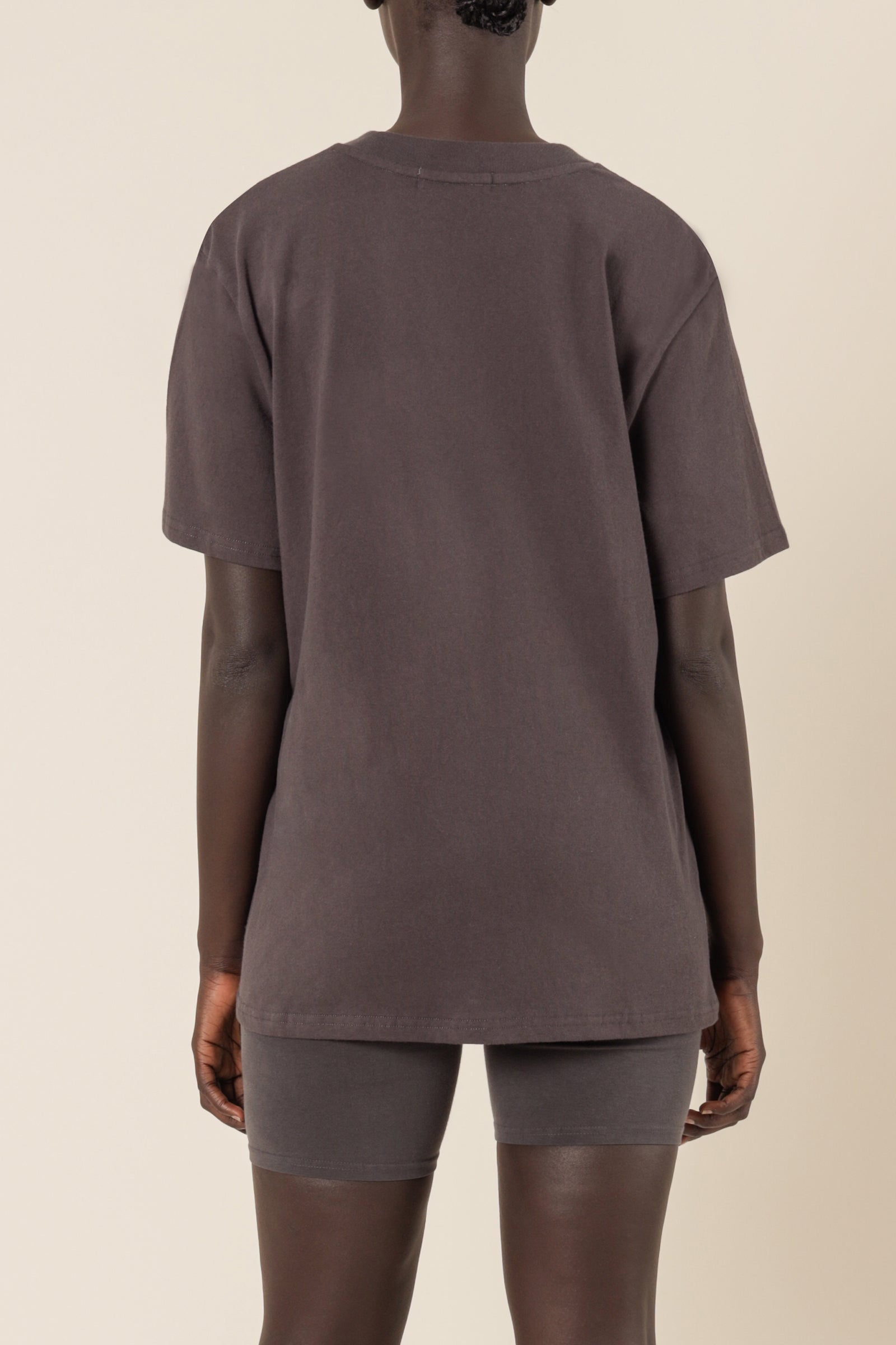 Nude Lucy Nude Classics Slogan Boyfriend Tee Coal Tees 