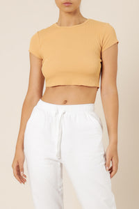 Nude Lucy cameron waffle tee sunrise top