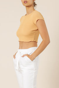 Nude Lucy cameron waffle tee sunrise top