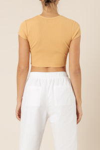 Nude Lucy cameron waffle tee sunrise top