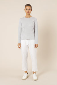 Nude Lucy ava long sleeve tee grey marle top
