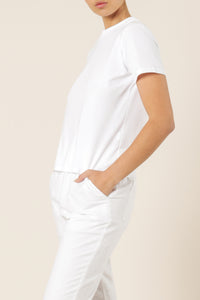 Nude Lucy kendall crew neck tee white top