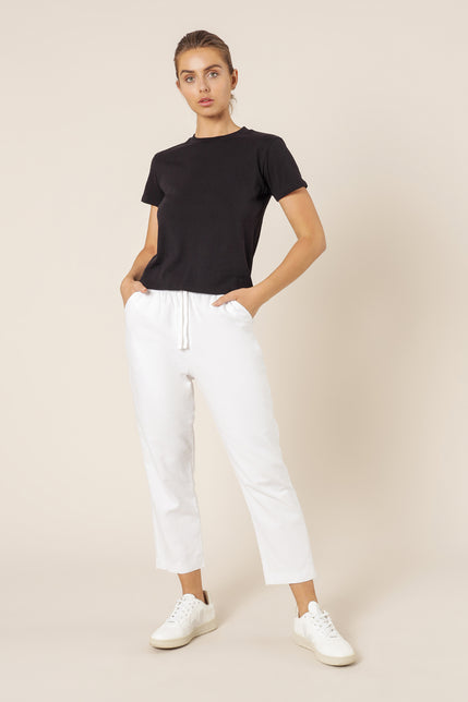 KENDALL CREW NECK TEE-Black