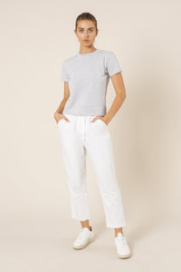 Nude Lucy kendall crew neck tee grey marle top