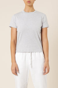 Nude Lucy kendall crew neck tee grey marle top