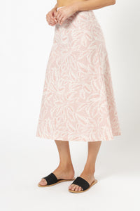 Nude Lucy yasmin linen midi skirt print skirt