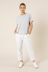 Nude Lucy frankie boyfriend tee grey marle top