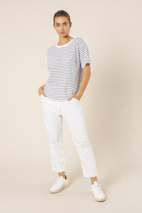 Nude Lucy frankie boyfriend tee navy stripe 2 top