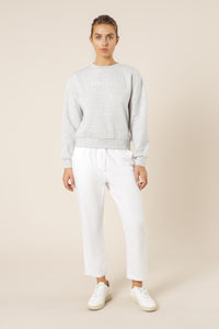 Nude Lucy Nude Lucy slogan sweat grey marle top