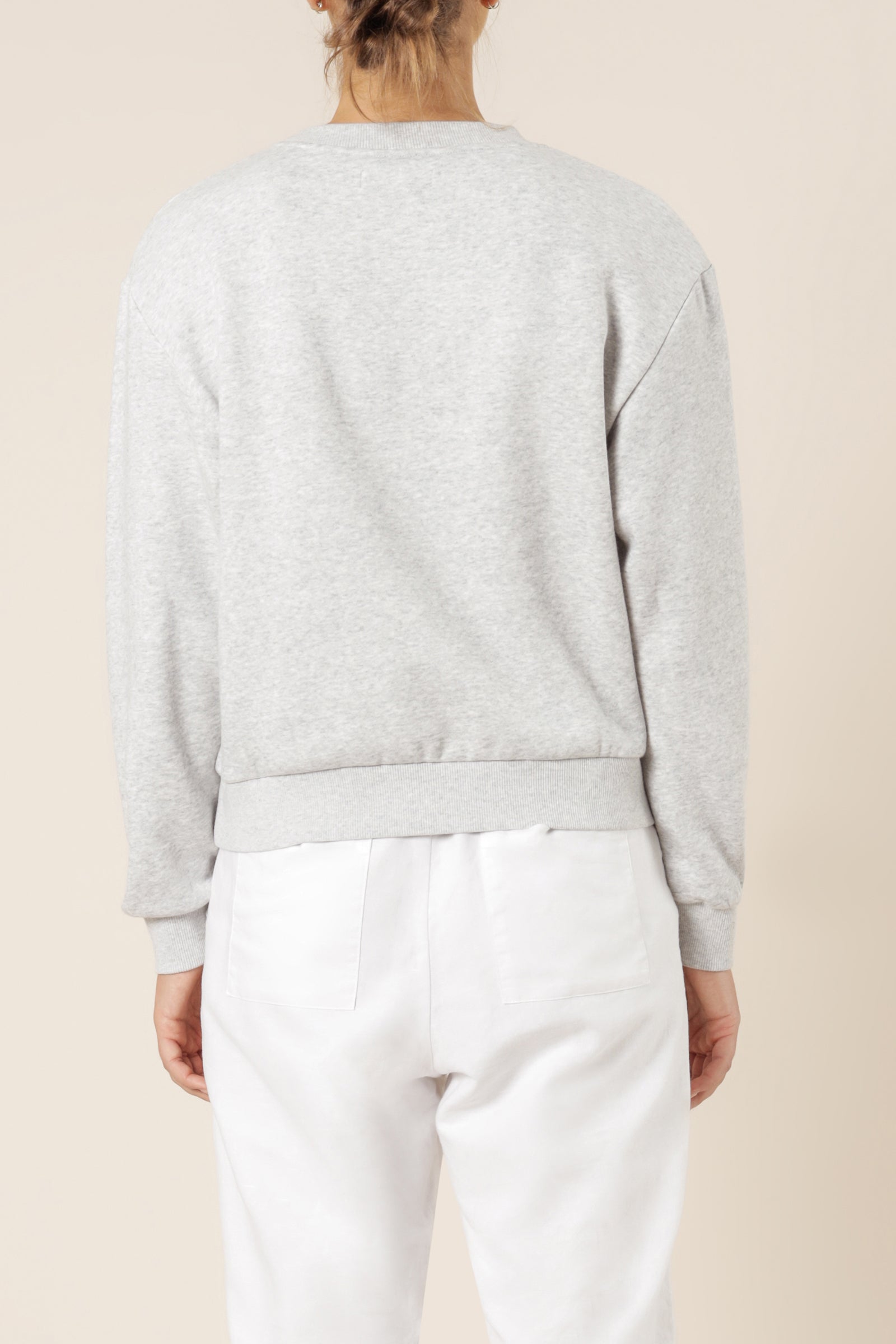 Nude Lucy Nude Lucy Slogan Sweat Grey Marle Top 