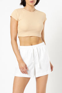 Nude Lucy cameron waffle tee apricot tees
