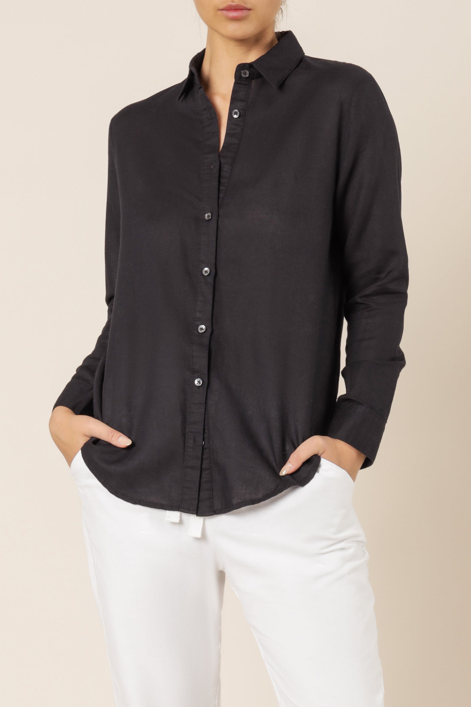 Nude Lucy Nude Classic Shirt Black Top 