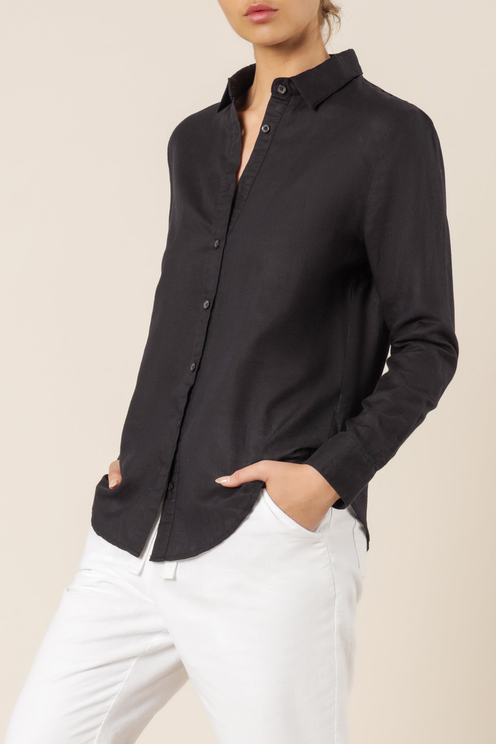 Nude Lucy Nude Classic Shirt Black Top 
