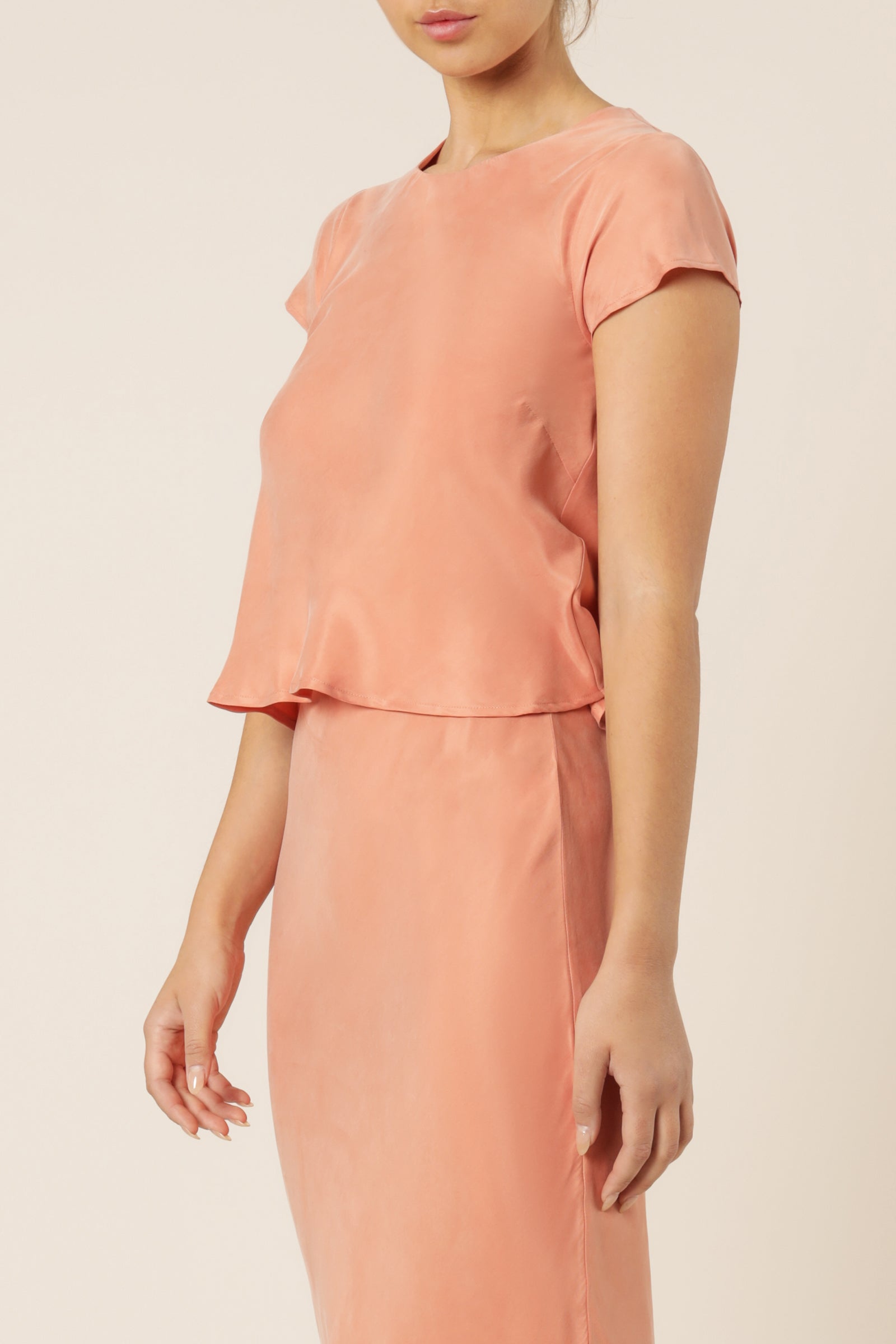 Nude Lucy Reese Cupro Top Terracotta Top 