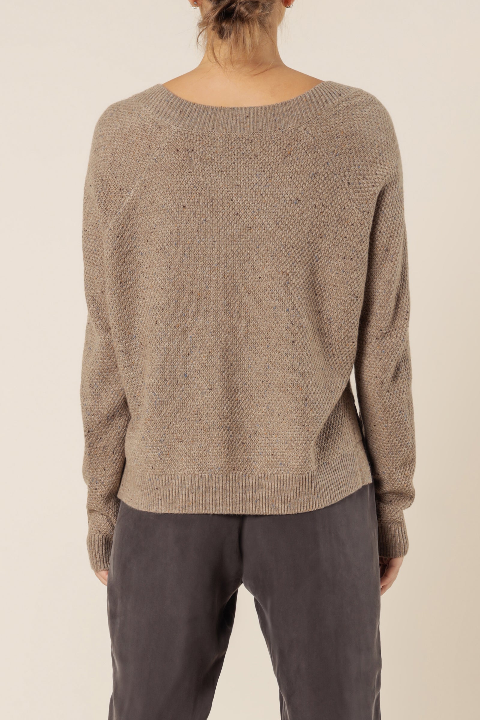 Nude Lucy Carson Speckle Jumper Brown Speckle Knits 