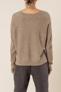 Nude Lucy carson speckle jumper brown speckle knits