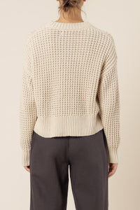 Nude Lucy eden waffle knit jumper off white knits