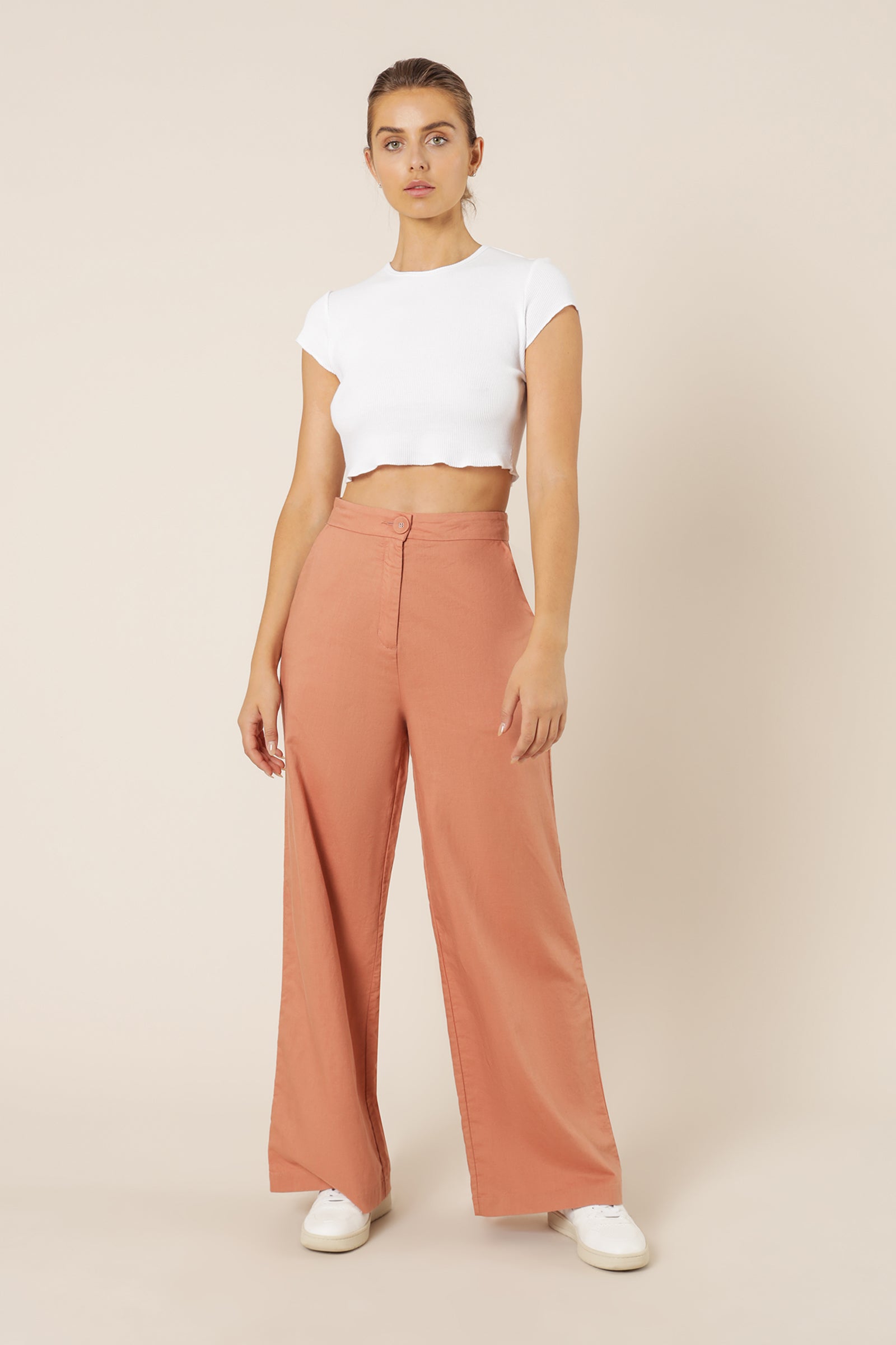 Nude Lucy kora wide leg pant terracotta pants