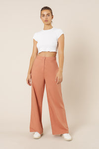 Nude Lucy kora wide leg pant terracotta pants