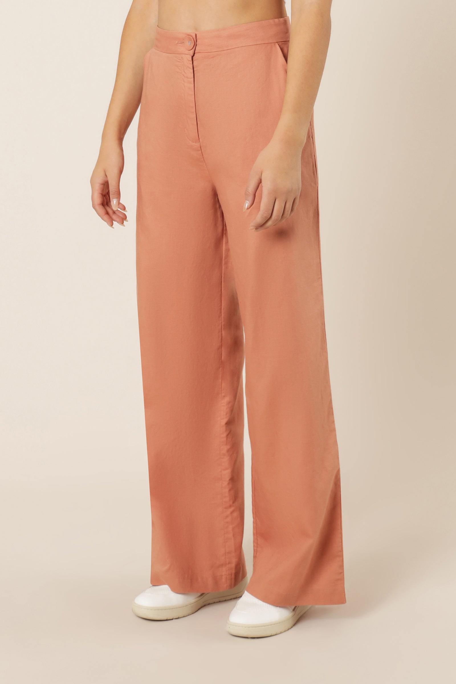 Nude Lucy kora wide leg pant terracotta pants