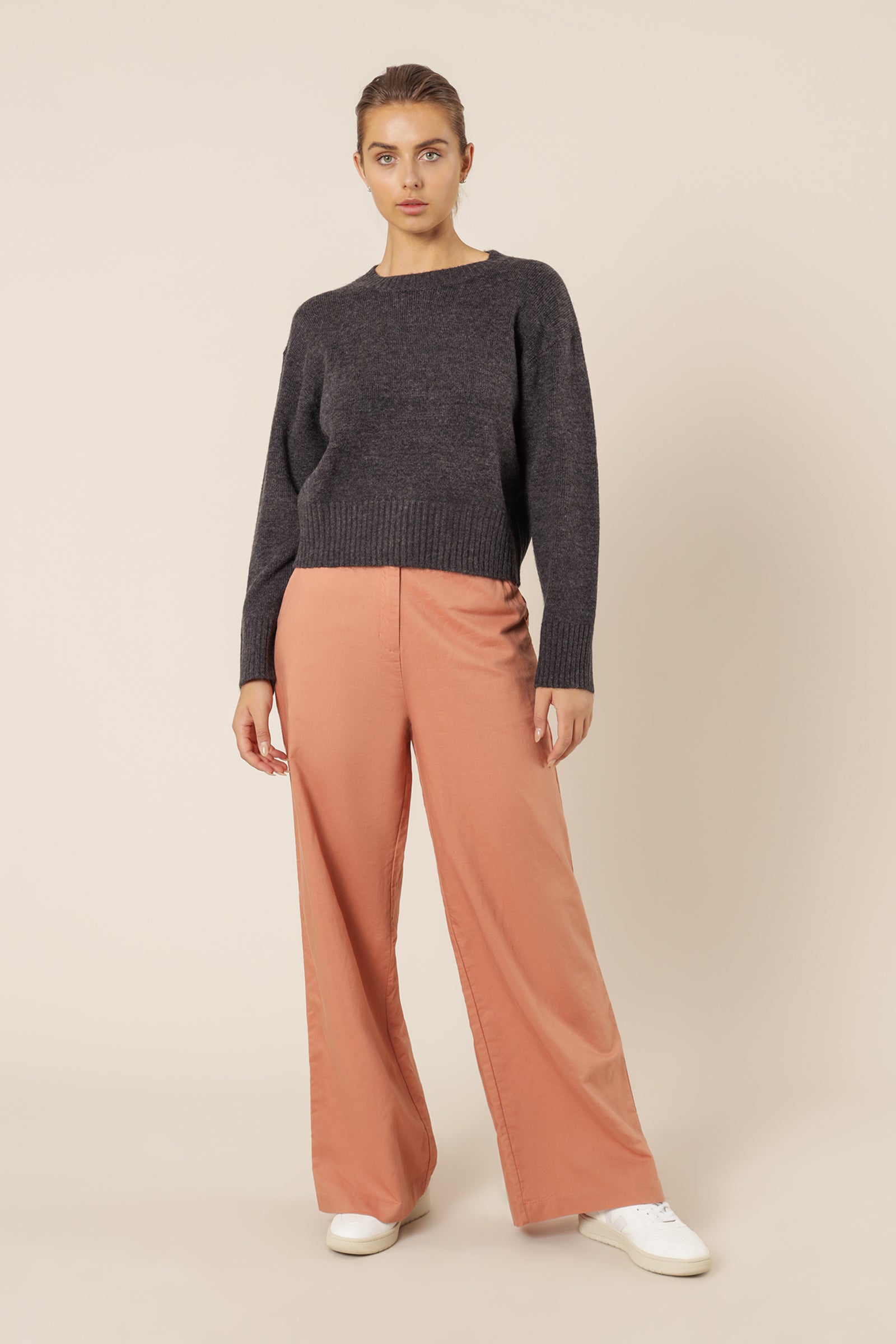 Nude Lucy Ari Knit Jumper Coal Knits 