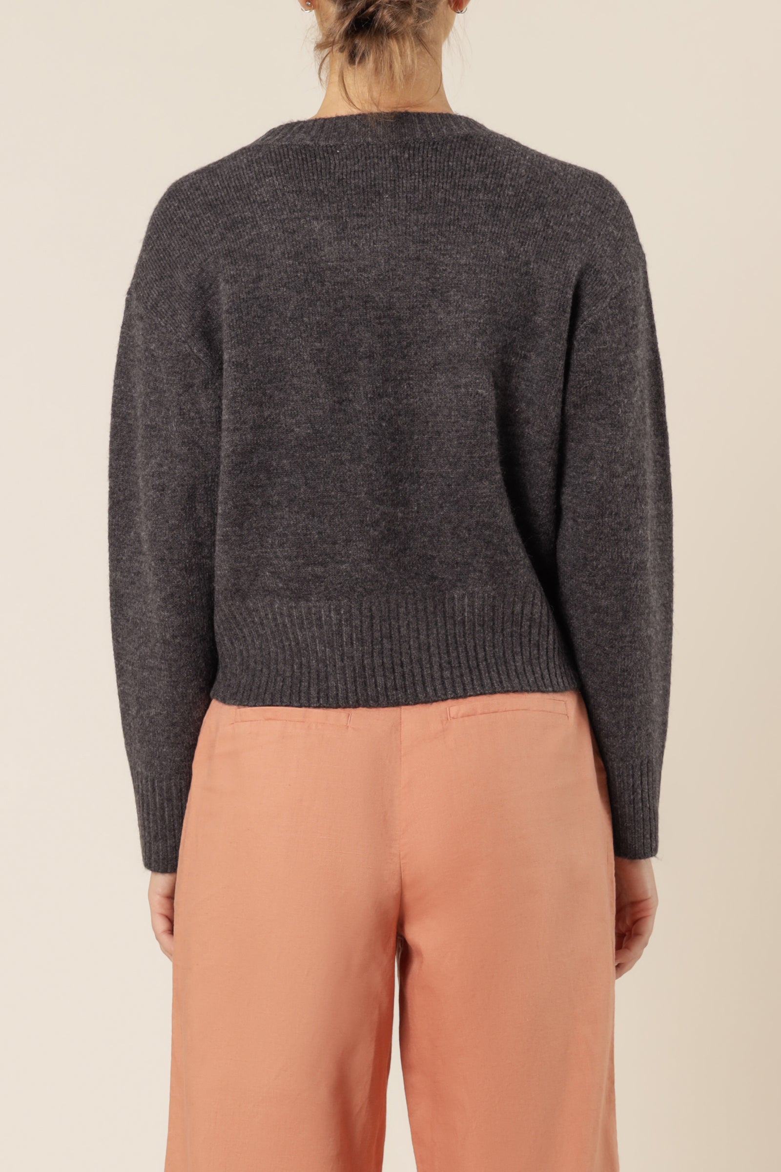 Nude Lucy Ari Knit Jumper Coal Knits 