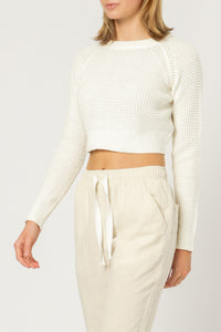 Nude Lucy candice waffle knit off white knitwear