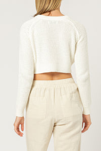 Nude Lucy candice waffle knit off white knitwear