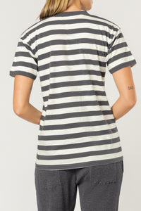 Nude Lucy rita stripe tee washed navy str t shirt