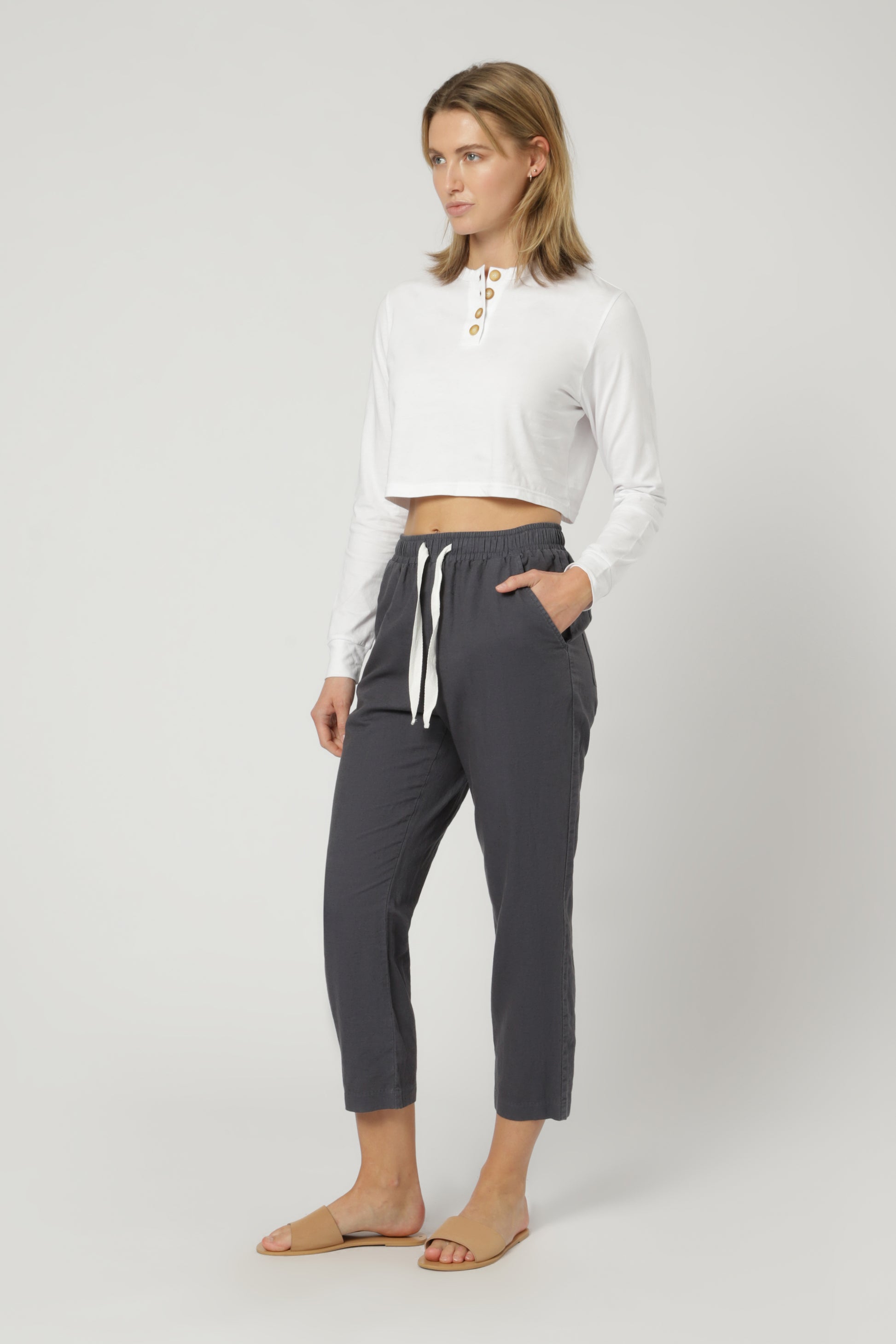 Nude Lucy Nude Classic Pant Washed Navy Pants 