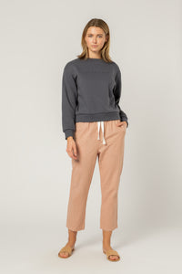 Nude Lucy Nude Lucy slogan sweat washed navy sweats