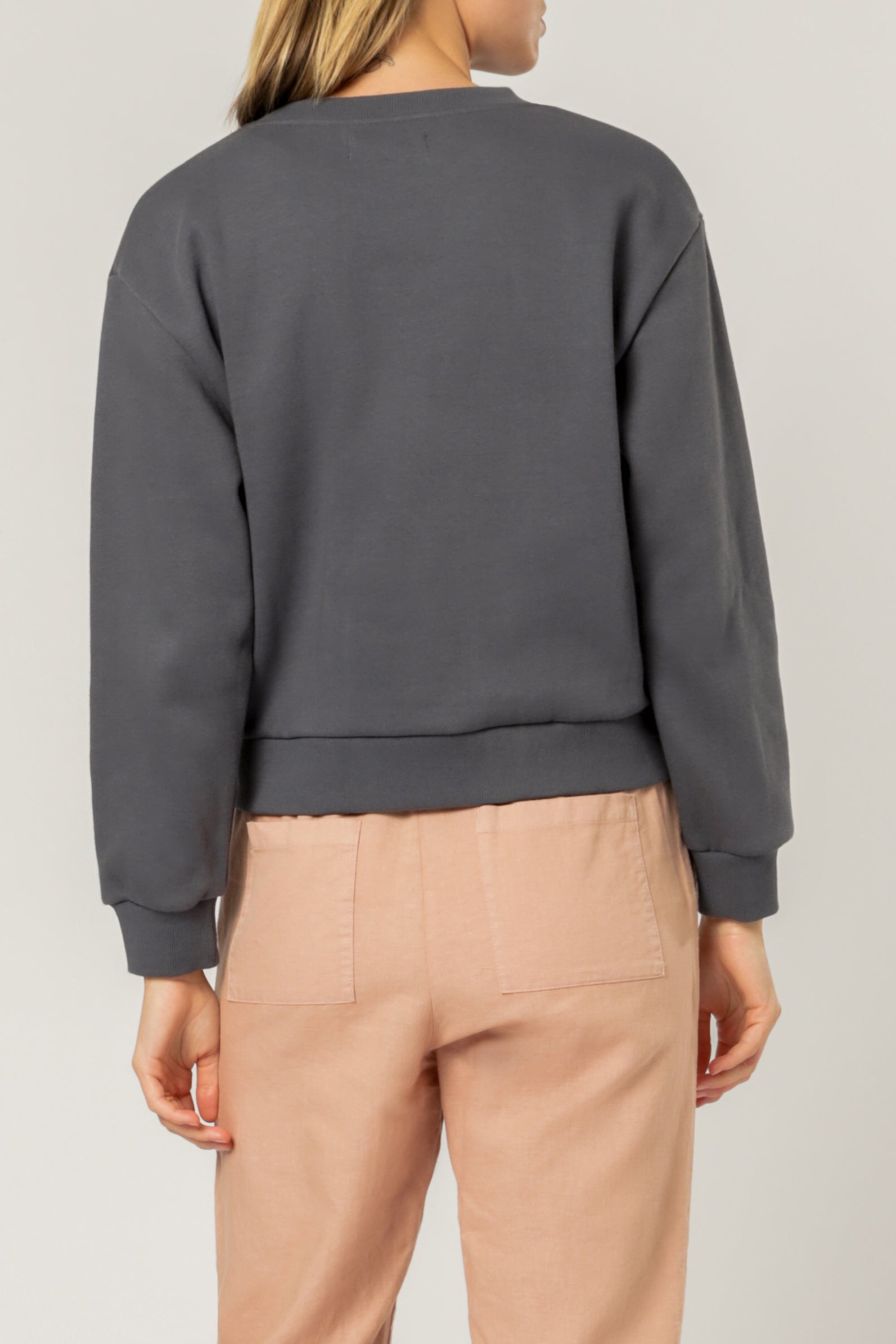 Nude Lucy Nude Lucy Slogan Sweat Washed Navy Sweats 