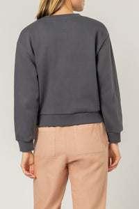 Nude Lucy Nude Lucy slogan sweat washed navy sweats