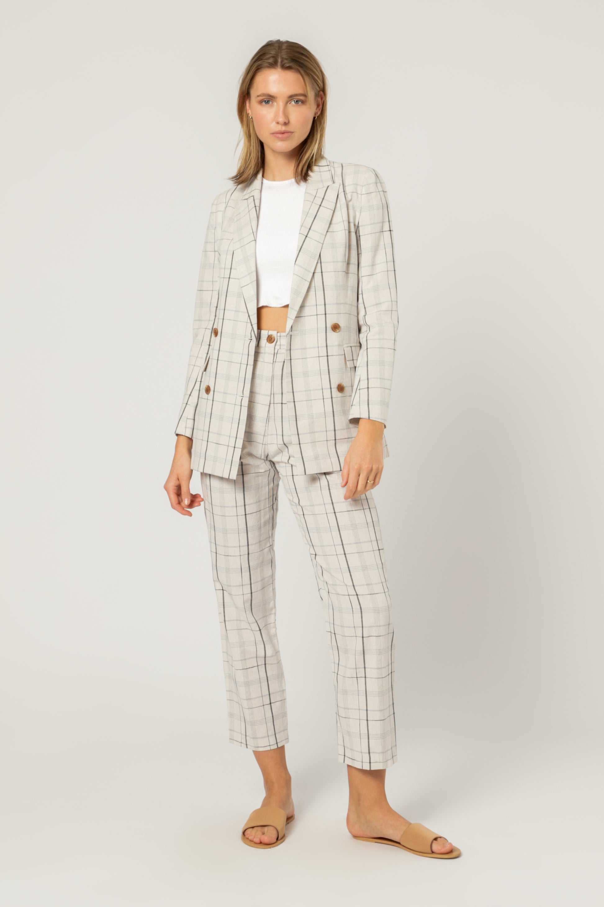 Nude Lucy Wren Blazer Check Jackets 