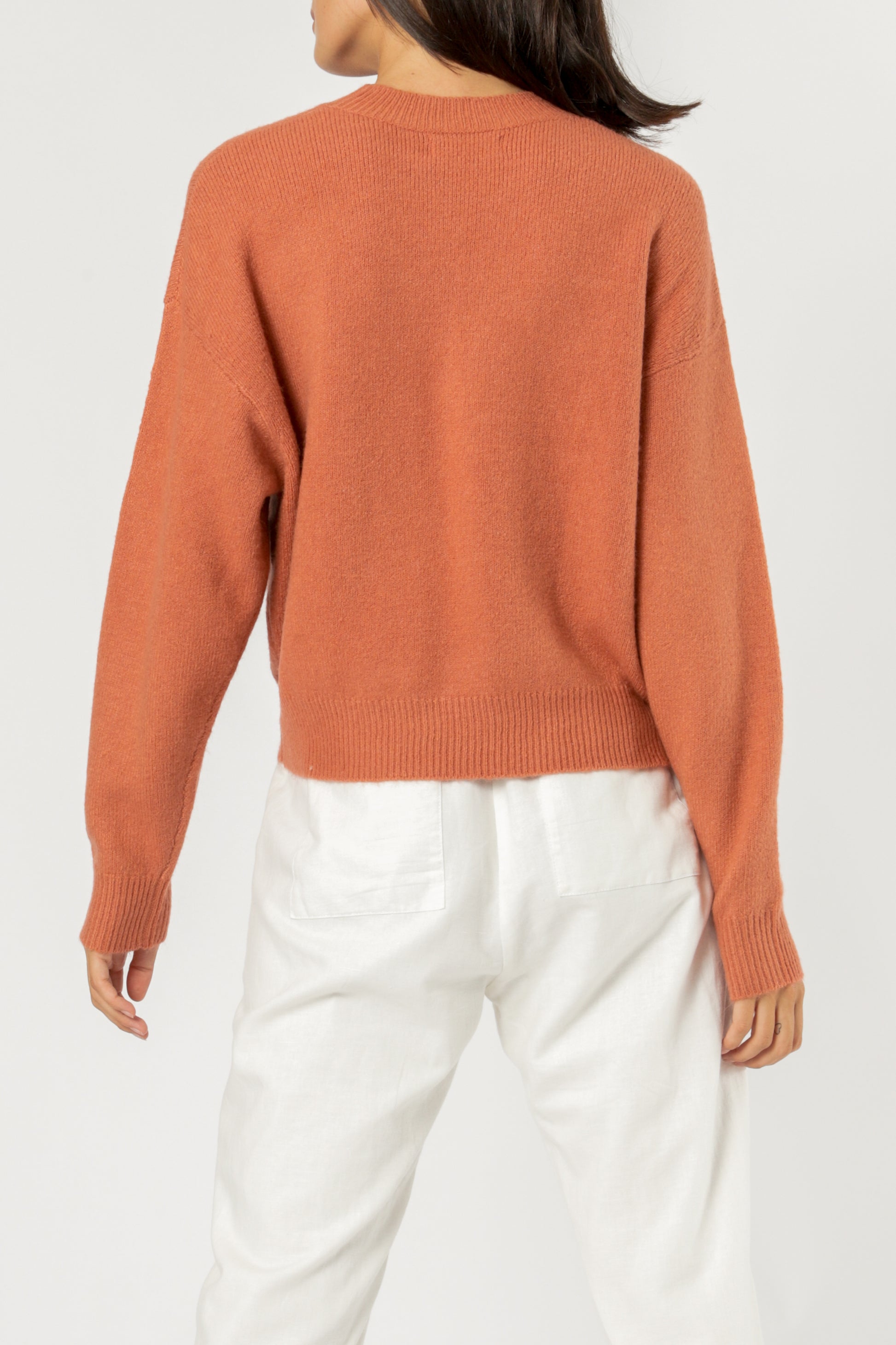Nude Lucy Remi Crew Neck Jumper Auburn Knitwear 