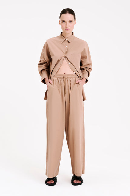 CRUZ POPLIN PANT-Sesame