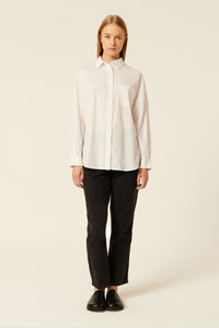 Nude Lucy Naya Washed Cotton Shirt in White