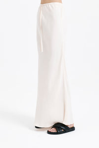 Nude Lucy Ari Cupro Skirt in White Cloud