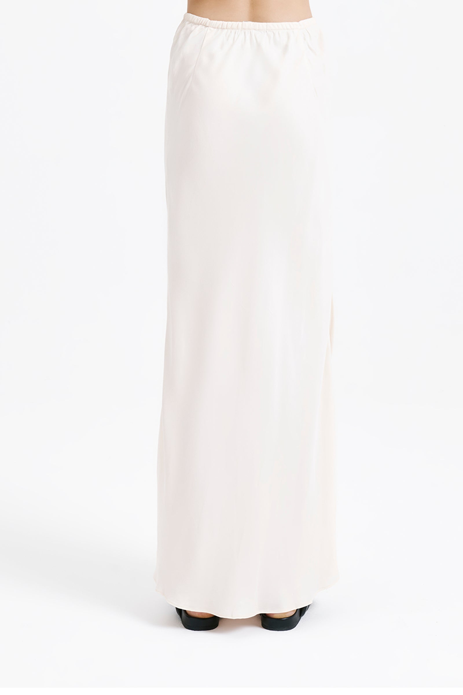 Nude Lucy Ari Cupro Skirt In White Cloud 