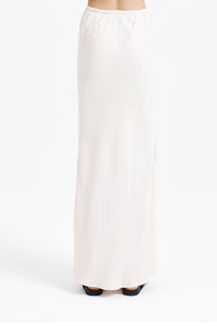 Nude Lucy Ari Cupro Skirt in White Cloud