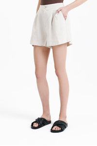 Nude Lucy Rynn Linen Short in Natural