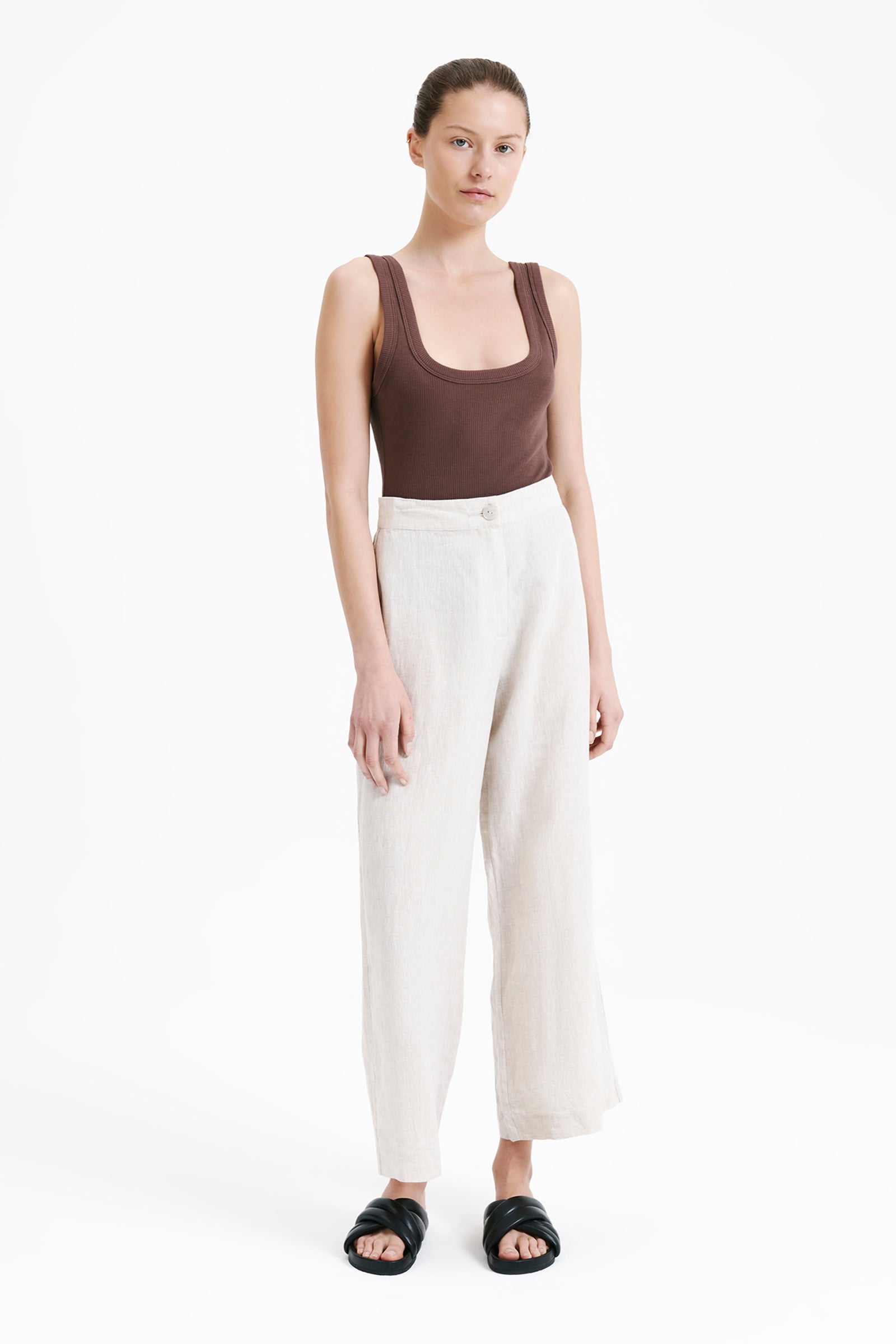 Nude Lucy Rynn Linen Pant In Natural 