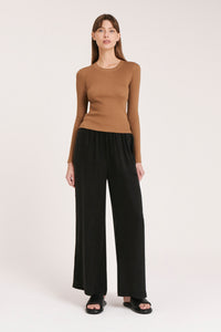 Nude Lucy Nude Classic Knit In a Brown Oak Colour