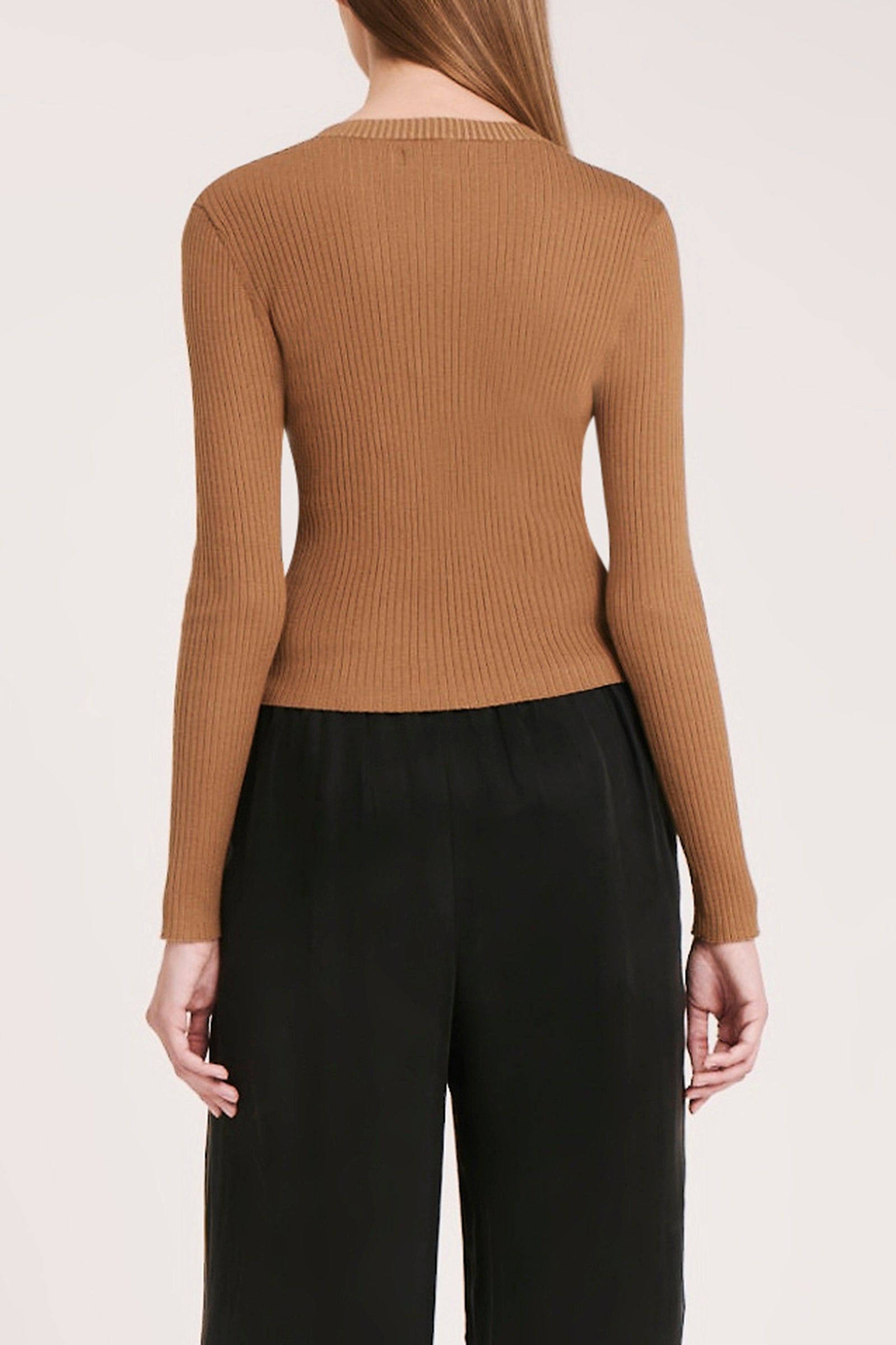 Nude Lucy Nude Classic Knit In a Brown Oak Colour