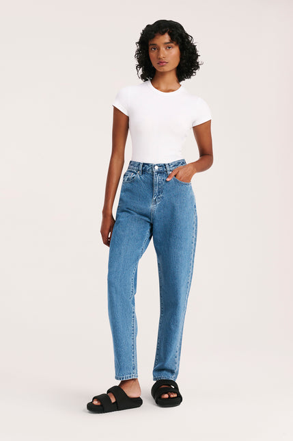 ORGANIC MOM JEAN-Mid_Wash