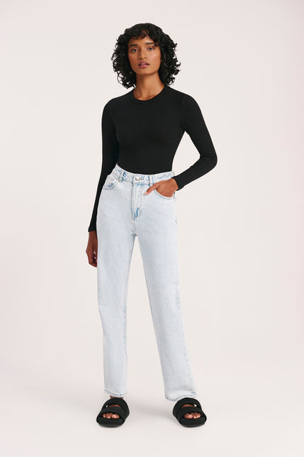 ORGANIC STRAIGHT LEG JEAN-Bleach_Blue