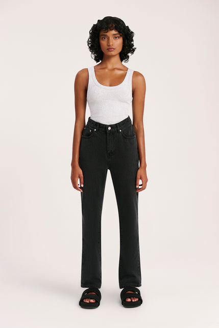 ORGANIC STRAIGHT LEG JEAN-Washed_Black